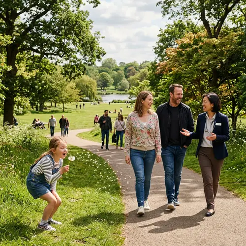 Family Walks in Park with Doctor & Dandelion Fun