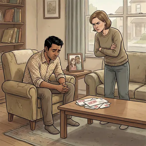 Financial Struggles: Husband Scolded by Wife for Neglecting Responsibilities