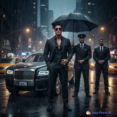 Hyper Realistic Portrait of a Mafia Boss in NYC