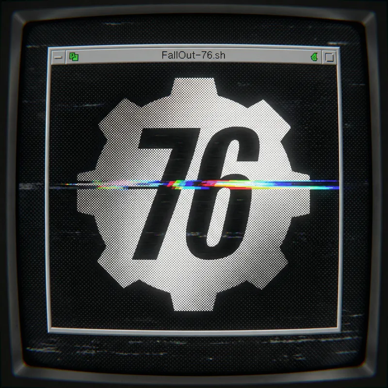 Retro Hacker Aesthetic: FallOut-76.sh Desktop