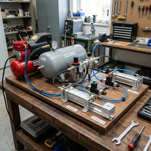Pneumatic System Components and Assembly Overview