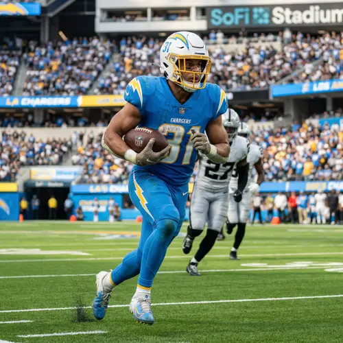 NFL Player Photo - Chargers Football Action Shot