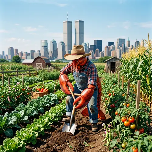 Lobster Gardening in the City: A Unique Scene