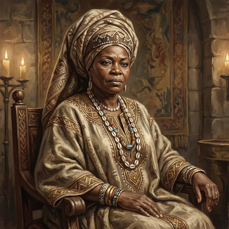 Regal African Mother of King Digital Art