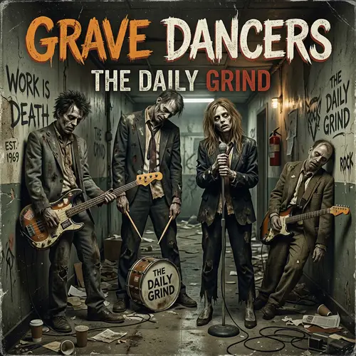 Zombie Employee Rock Album Cover Art