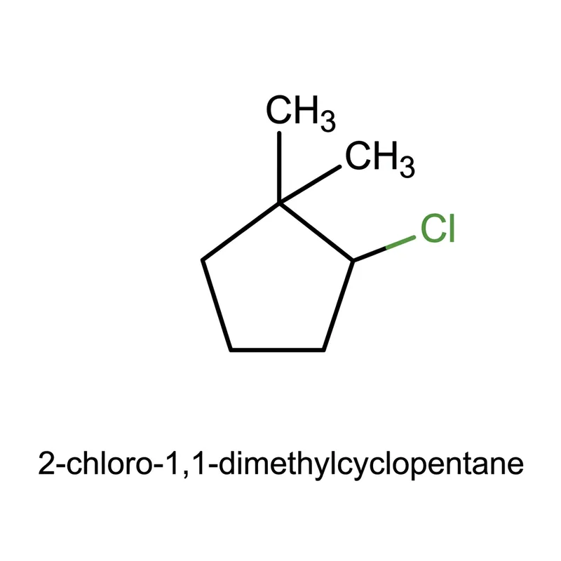 Structures of 2-Chloro-1,1-Dimethylcyclopentane