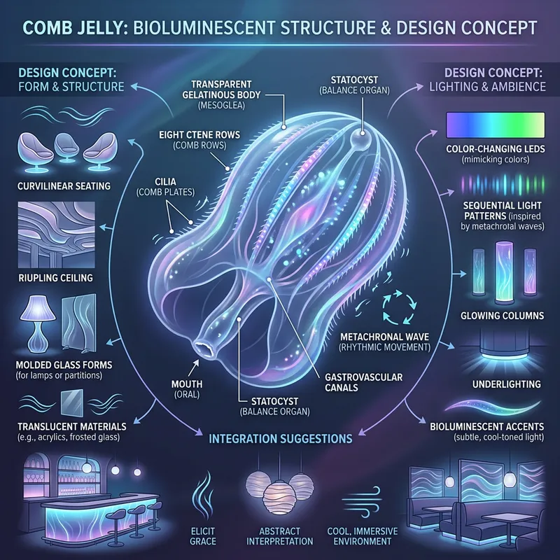 Comb Jellies Structure: Creative Oceanic Restaurant Concept