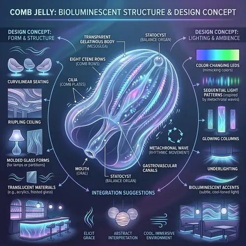 Detailed Comb Jellies Diagram: Unique Structure & Anatomy