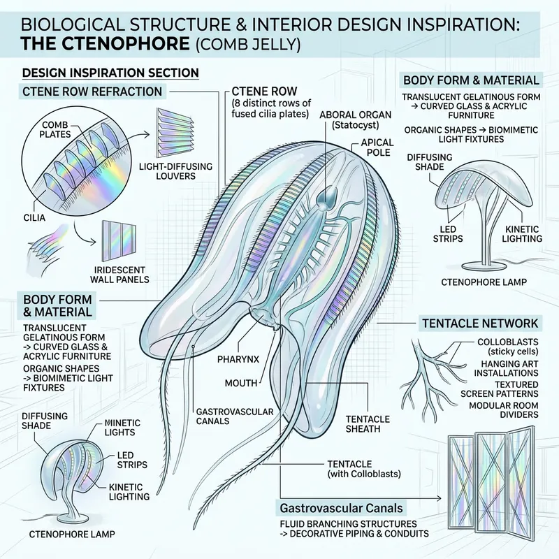 Comb Jelly Diagram: Interior Design Concepts