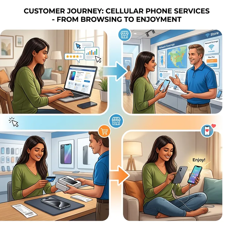 Cellular Phone Services - Customer Journey Overview