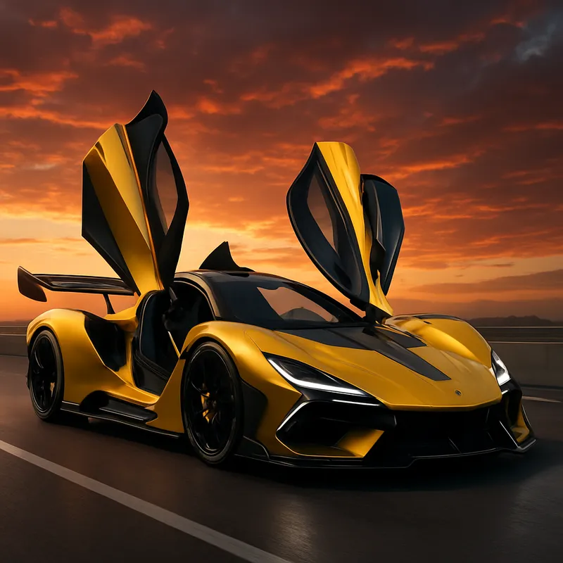 Futuristic Street-Legal Supercar Design