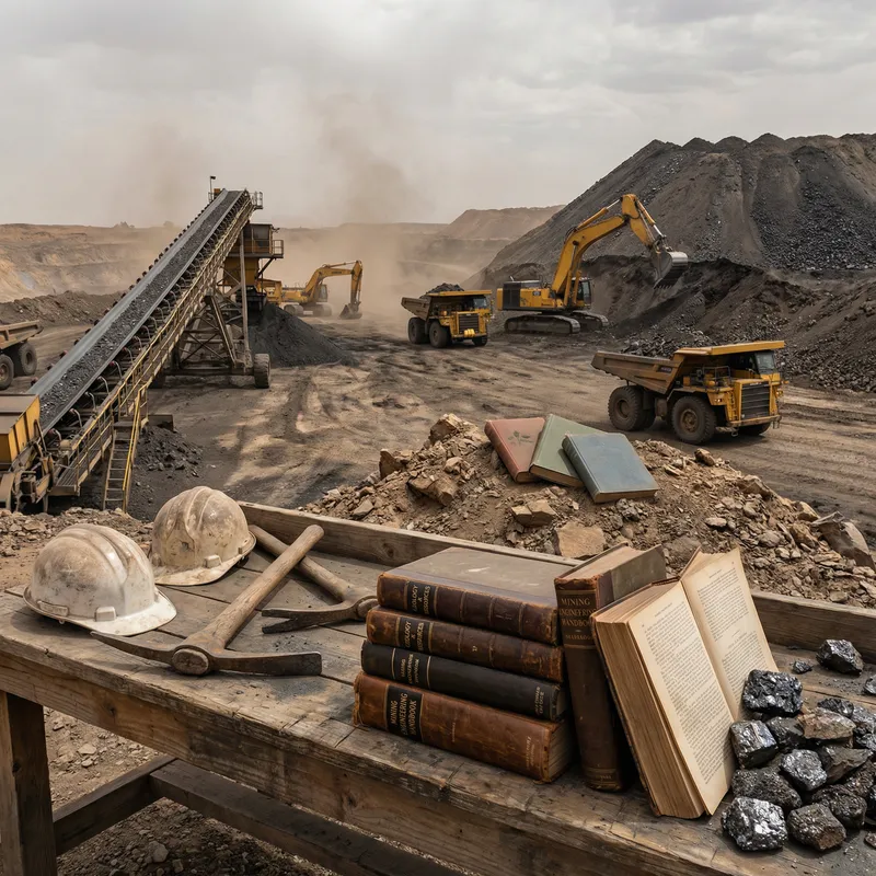 Mining Scene with Books: A Blend of Realism and Artistic Depth