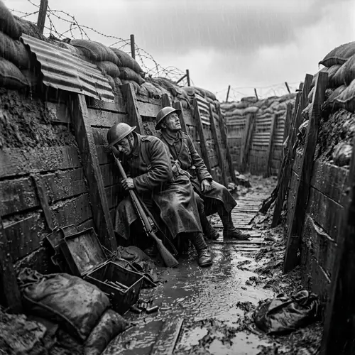 Rain in WW1 Trench Warfare