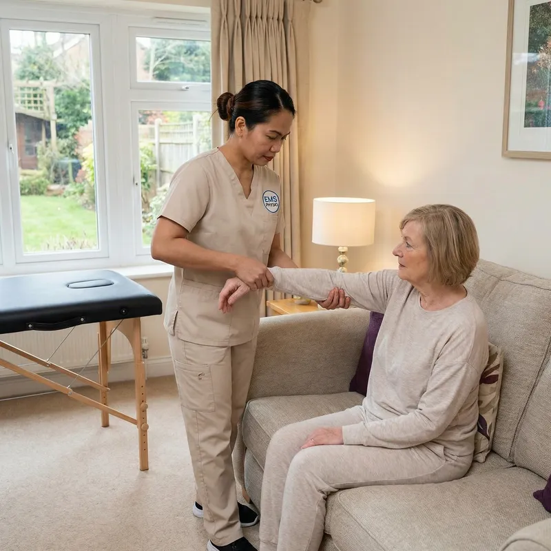 Filipina Therapist in Home EMS Physiotherapy