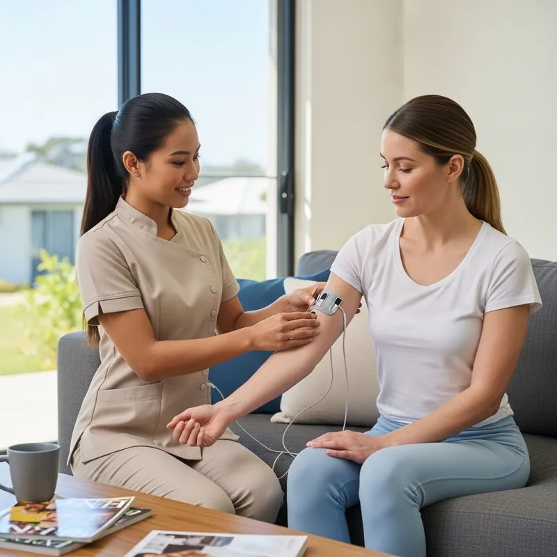 Filipina Therapist in Home EMS Physiotherapy