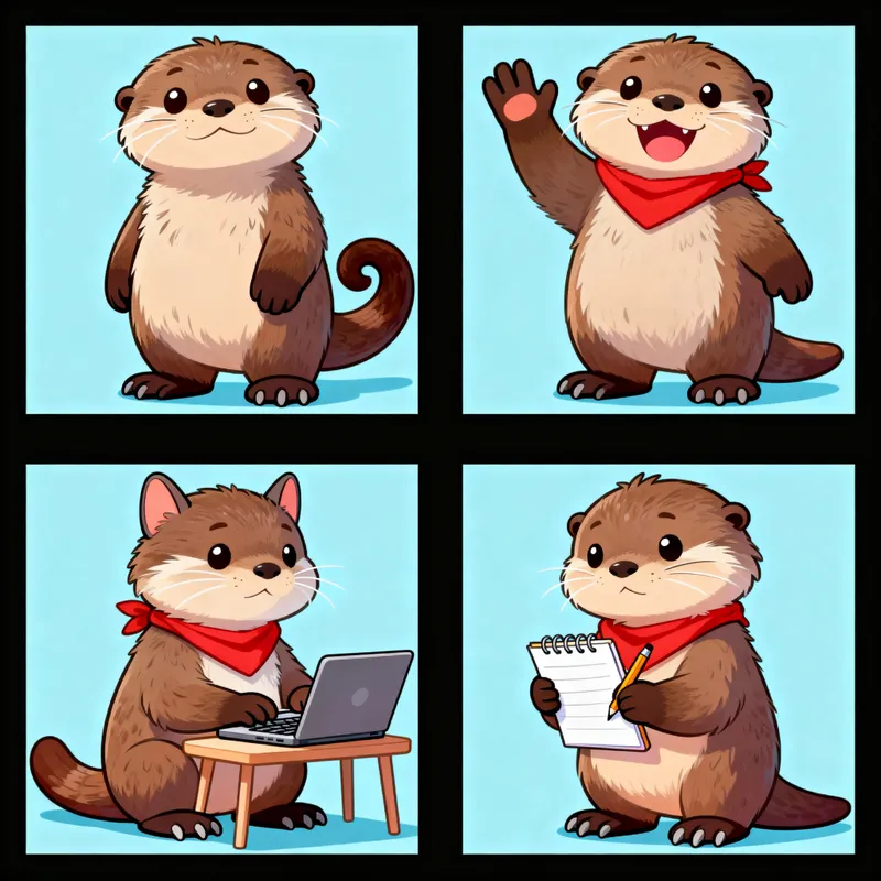 Goofy Otter Spritesheet: Manuel Gifs & States