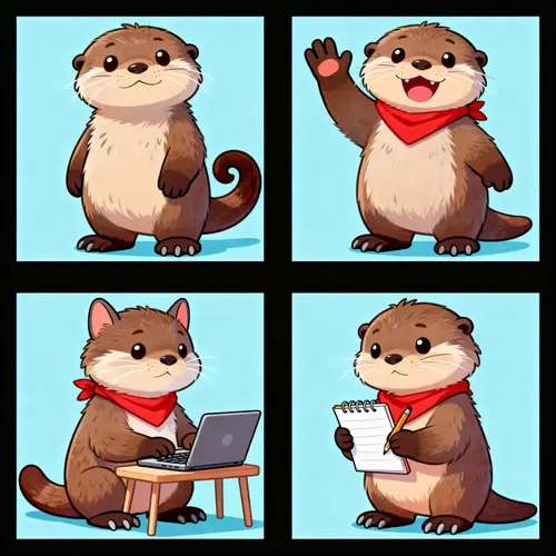 Goofy Otter Spritesheet: Manuel Gifs & States