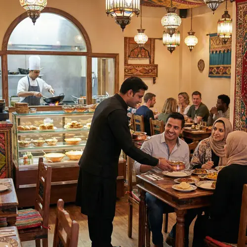 Lively Eastern Food Restaurant | Warm Atmosphere & Traditional Decor