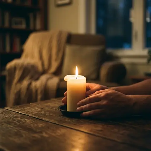 Candlelight Safety Symbol: Peace and Comfort