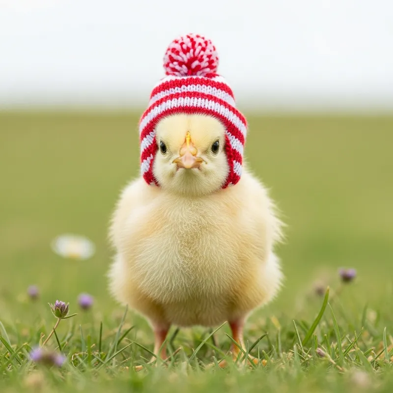 Where's Waldo-Inspired Baby Chicken Character