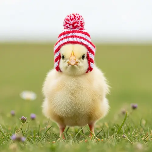 Where's Waldo-Inspired Baby Chicken Character