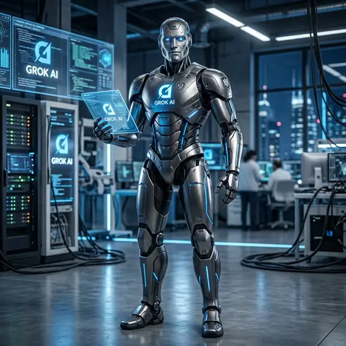 Grok AI Male Robot Representation