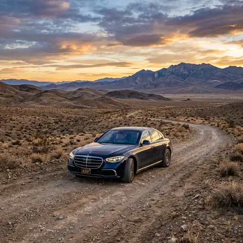 Luxury Car in Scenic Wilderness | Exquisite Automobile