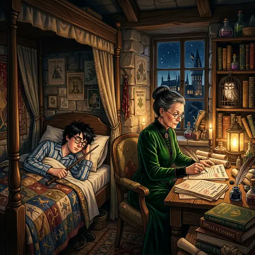 Magical Dreams: Harry Potter & Professor McGonagall Sleeping Scene