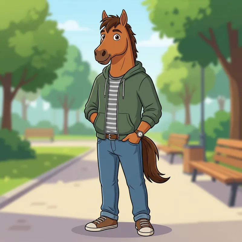 Cute Anthropomorphic Horse Character | Furry Art Cute Anthropomorphic Horse Character | Furry Art
