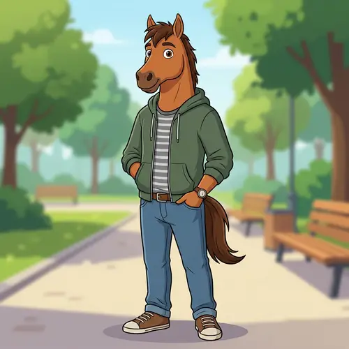 Cute Anthropomorphic Horse Character | Furry Art
