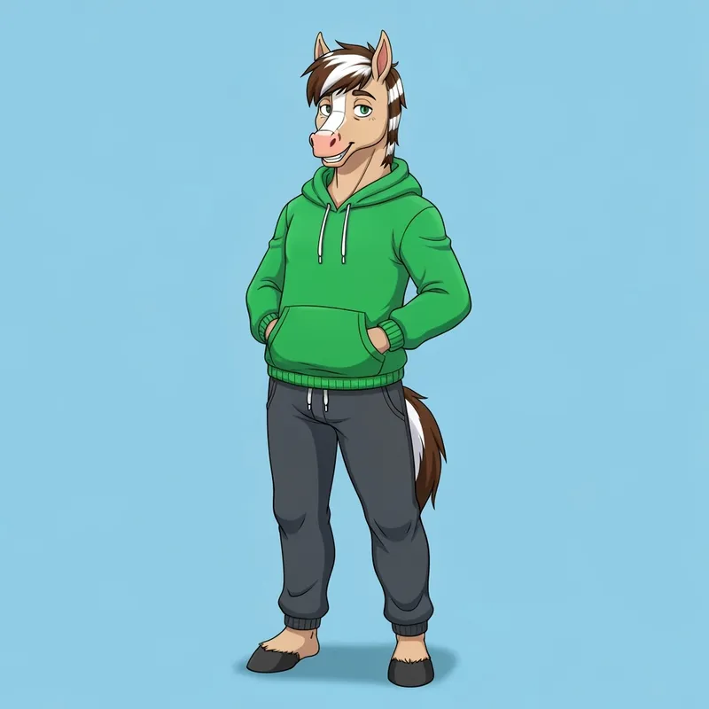 Cute Anthropomorphic Horse Character | Furry Art Cute Anthropomorphic Horse Character | Furry Art