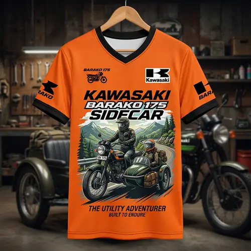 Kawasaki Barako 175 Orange T-Shirt Jersey