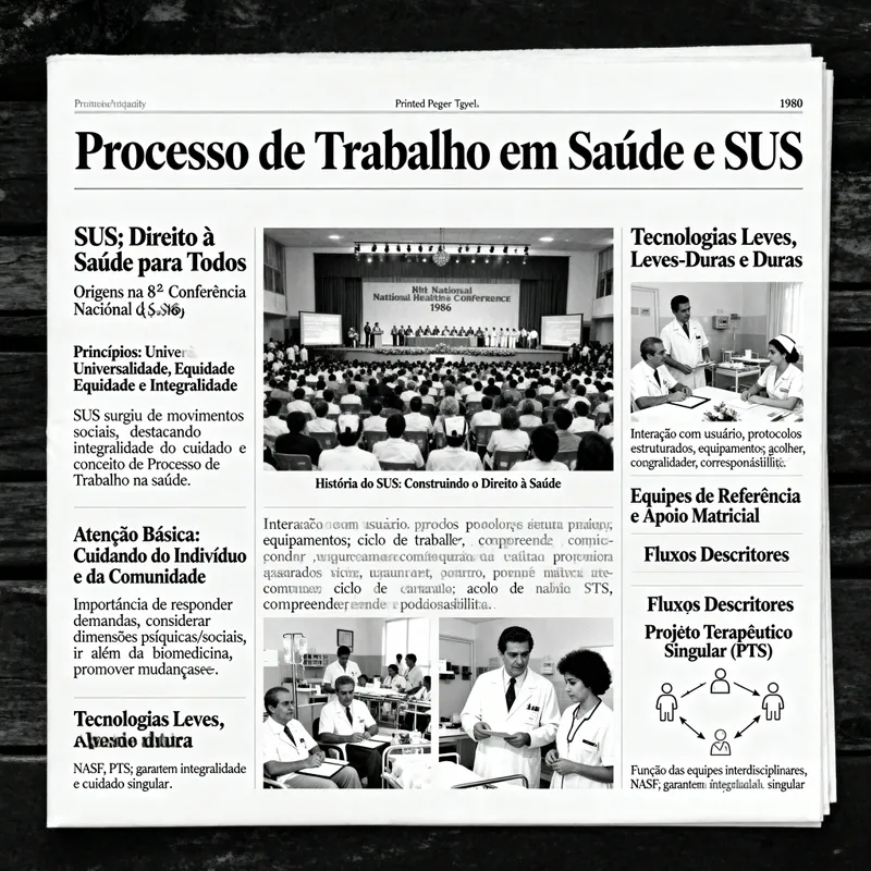 Historical Health Journal: SUS Work Process Insights