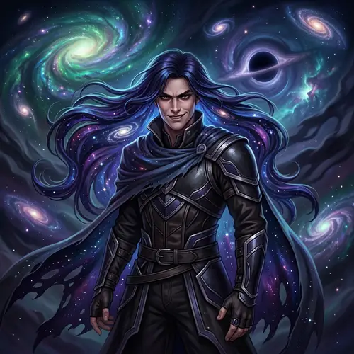 Galactic Anti-Hero with Blue Purple Hair | Odyssey Emperor Kayn