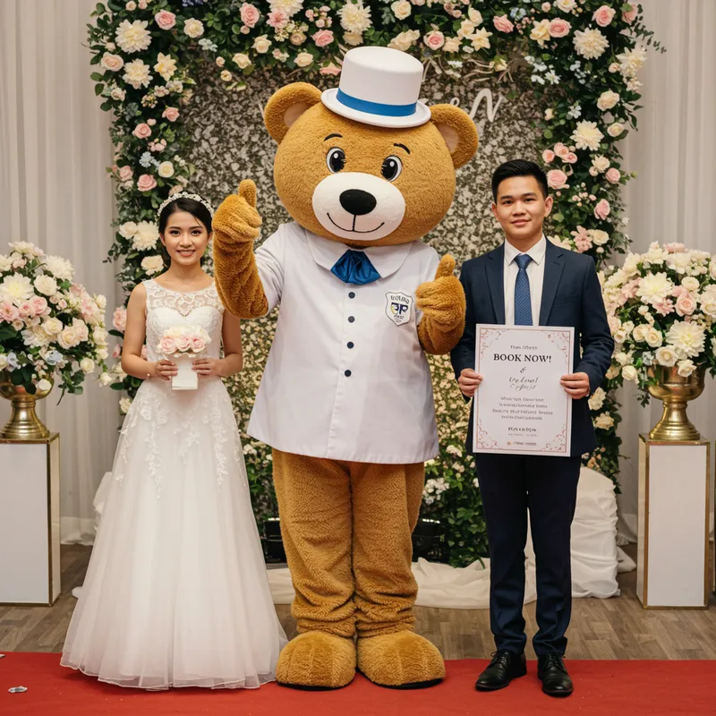 Fun Teddy Bear Mascot for Your Wedding Day
