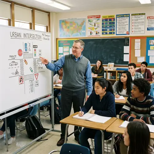 Engaging Traffic Education with a School Teacher