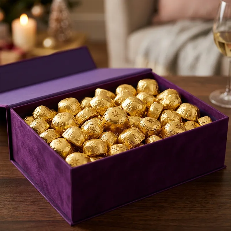 Cadbury 5 Star Chocolate Box - Indulgent Milk Chocolates in Gold Foil Wrappers Cadbury 5 Star Chocolate Box - Indulgent Milk Chocolates in Gold Foil Wrappers