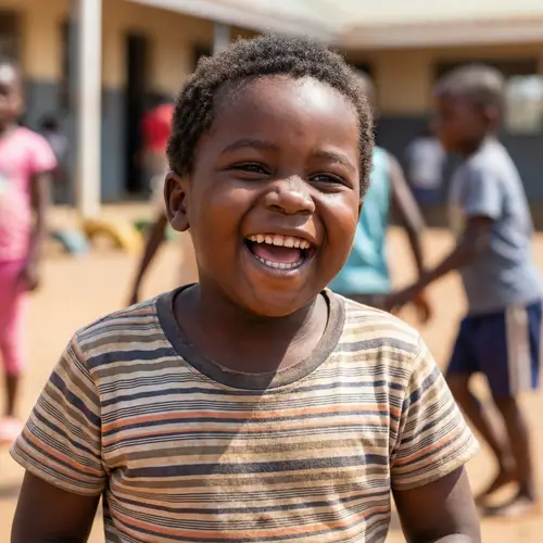 Authentic African Child with Infectious Smile | Delightful Spirit