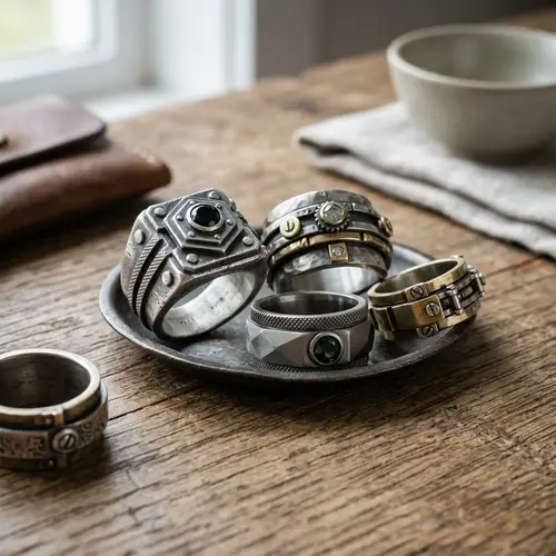 Trendy Landmine Style Rings