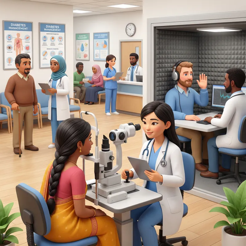 Diabetes Clinic Vision & Hearing Check | Patient Care