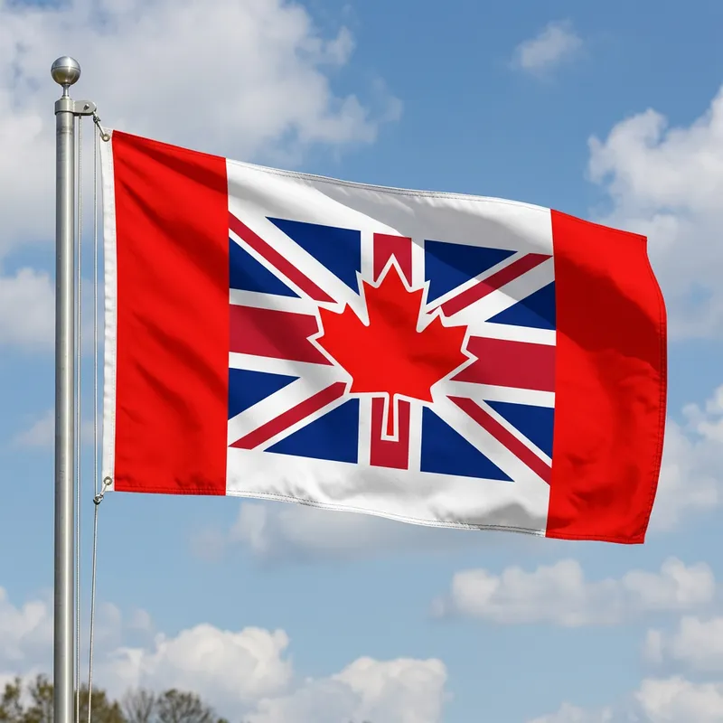 UK Canada Flag Design Fusion UK Canada Flag Design Fusion