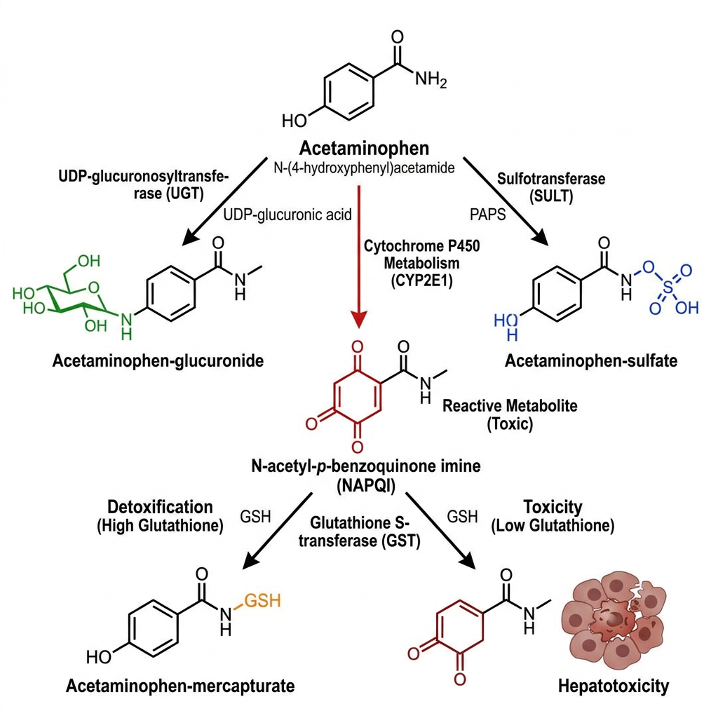 acetaminophen glutathione Electrochemical evidences in oxidation of acetaminophen in the presence of  glutathione and N-acetylcysteine