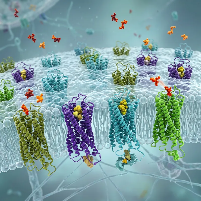 Opioid Receptors Alignment at Microscopic Level