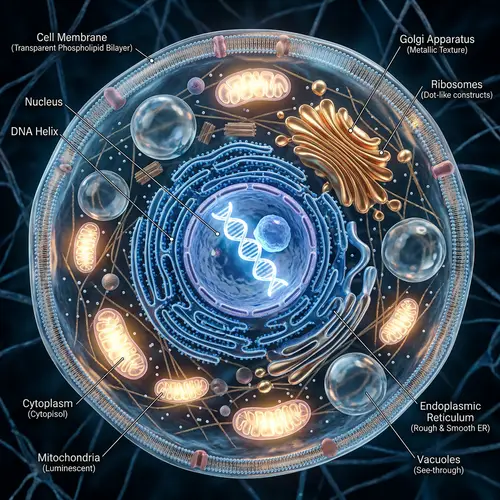 Stunning 3D Model of a Human Cell