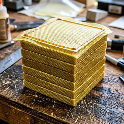 7 Layers of Kevlar: Neatly Stacked in Yellowish Hue