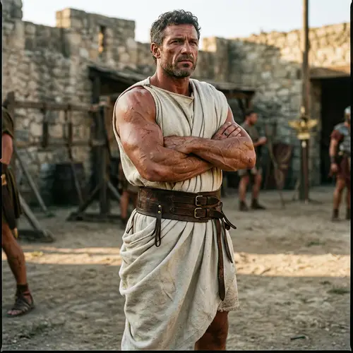 Muscular Character Caesar - Strength Visualization