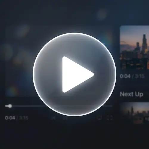 Modern Video Play Icon for Easy Playback