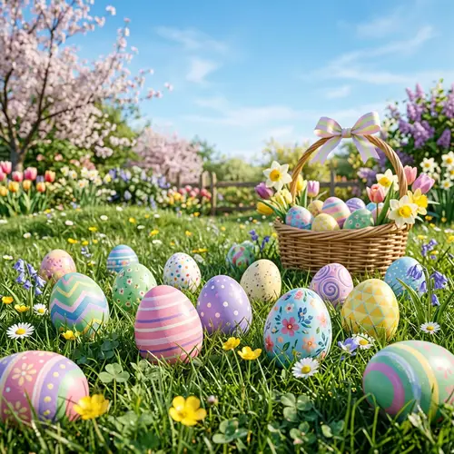 Delightful Easter Eggs in Pastel Colors | Easter Festivities