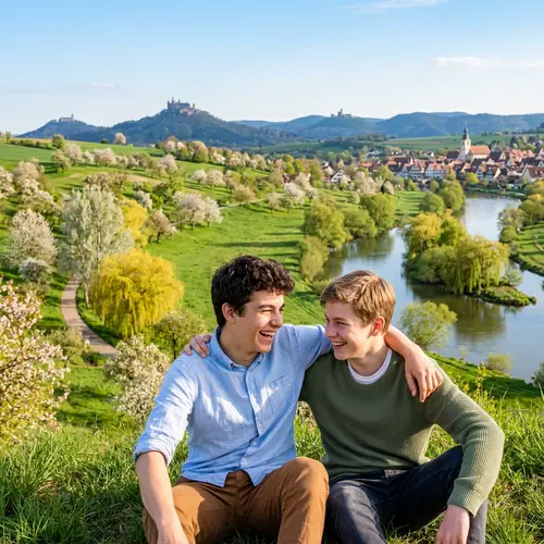 Captivating Friendship Image of Hans and Conrad in Swabia, Germany