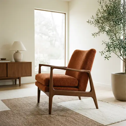 Elegant Mid-Century Modern Armchair | Stylish Living Room